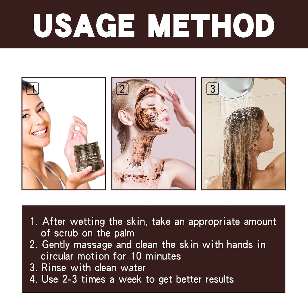 100g Coffee Body Scrub – Exfoliate & Smooth All Skin Types Body Scrub Qst