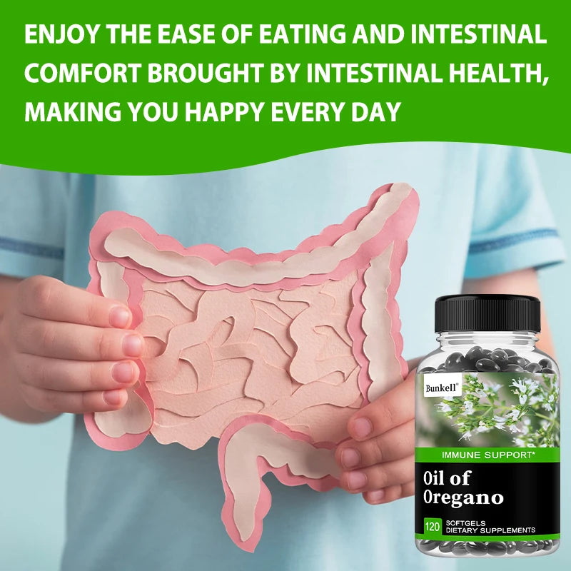 Oil of Oregano Vegan Capsules – Antioxidant & Immune Support Herbal Supplement Qst