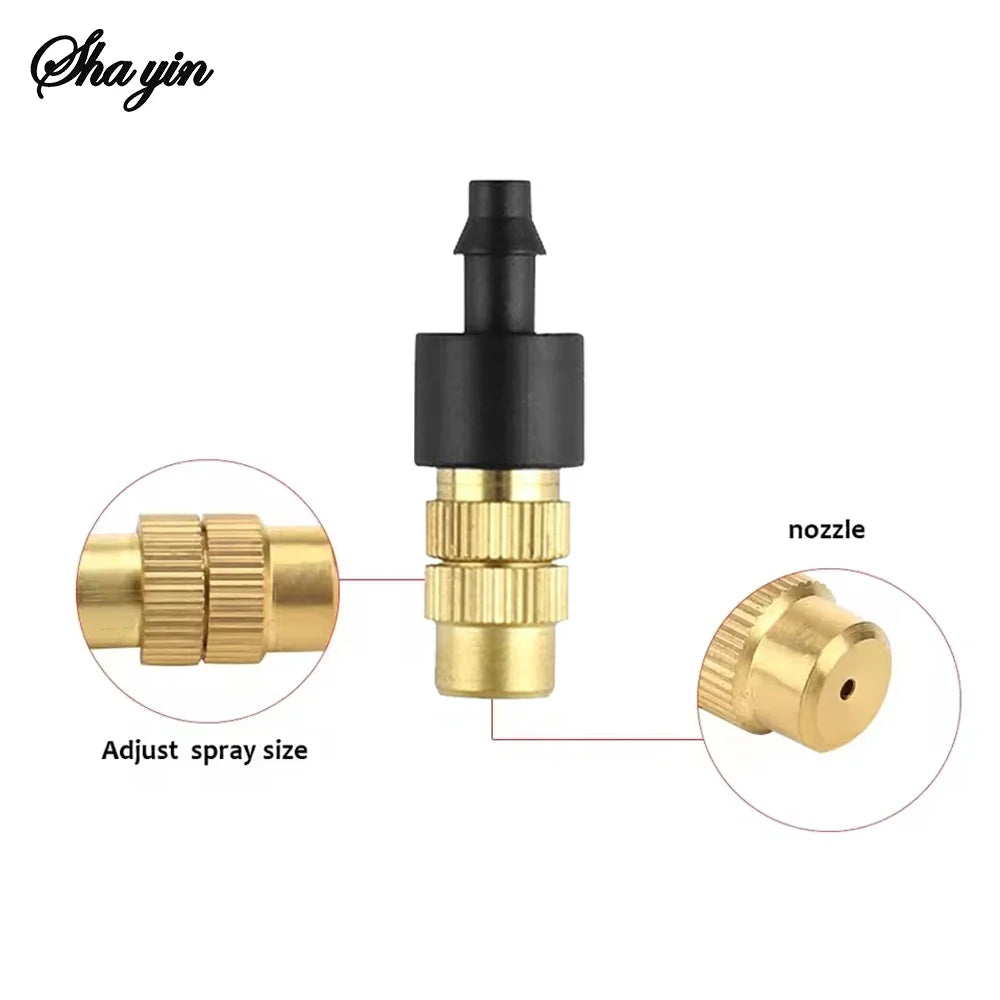 PVC Outdoor Misting Cooling System – Brass Micro Sprinklers Garden Misting System Qme
