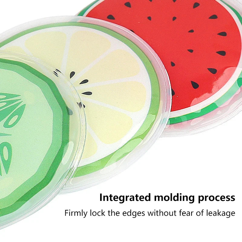Cartoon Fruit Cooling Gel Eye Mask – Cold Compress Pad Cooling Eye Mask Qme