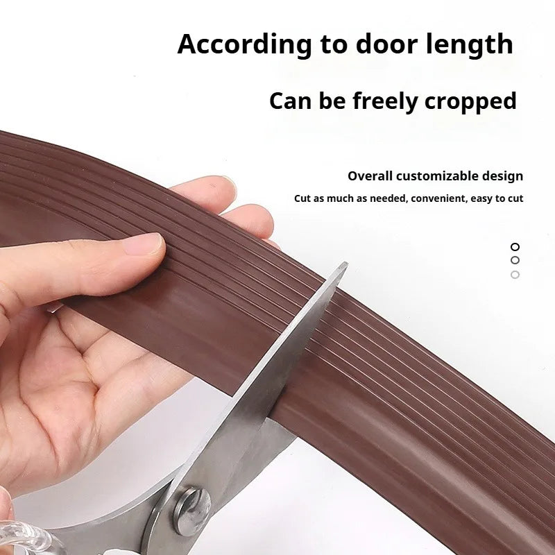 3-Layer TPE Door Bottom Seal Strip | Self-Adhesive Weather Strip Door Weather Strip Qme