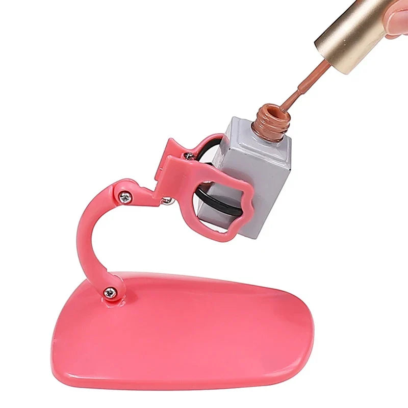 Hands-Free Nail Polish Bottle Stand Holder – DIY Nail Art Nail Polish Holder Qme