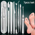 Stainless Steel Cuticle Remover & Nail Care Set | Qme Nail Care Set Qme 7PCS