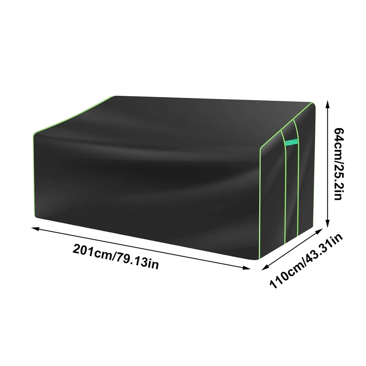Outdoor Loveseat Cover – Weather-Resistant 2-Seater Protector Patio Furniture Cover Qme