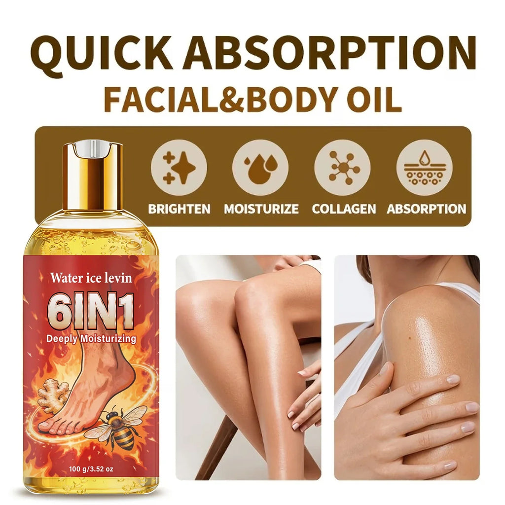 Collagen 6-in-1 Body Care Oil – Hydrating & Firming Collagen Body Oil Qme