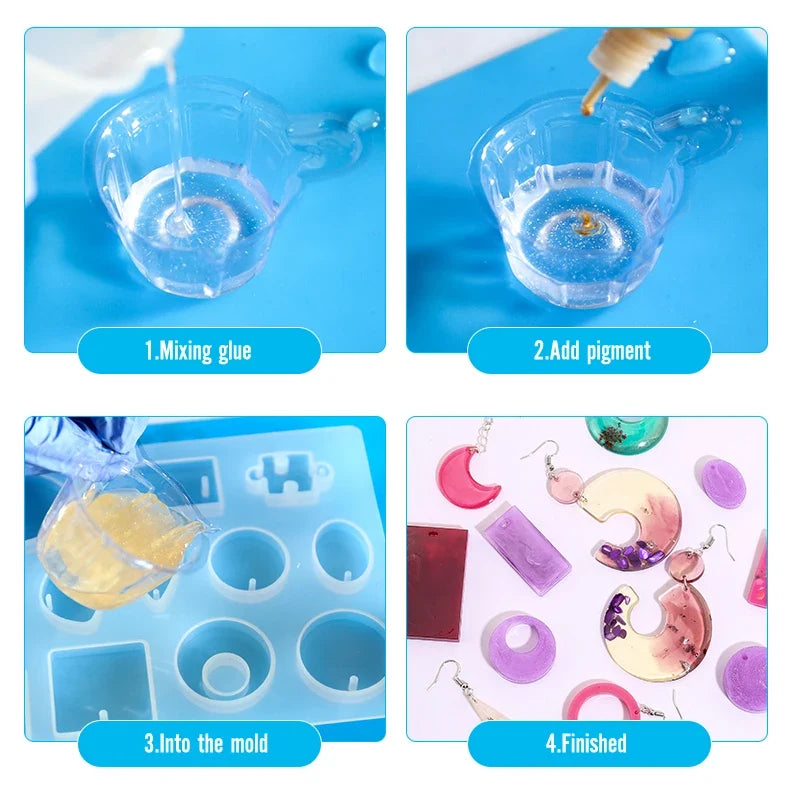 30-Style Silicone Resin Molds for Earring & Pendant Making Silicone Resin Molds Qme