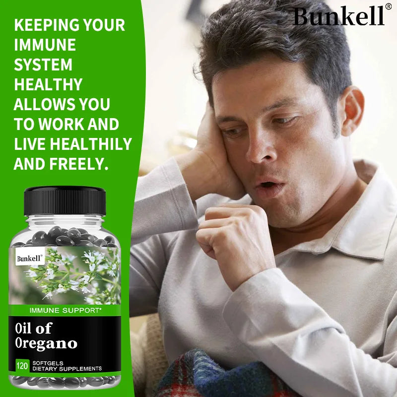 Oil of Oregano Vegan Capsules – Antioxidant & Immune Support Herbal Supplement Qst