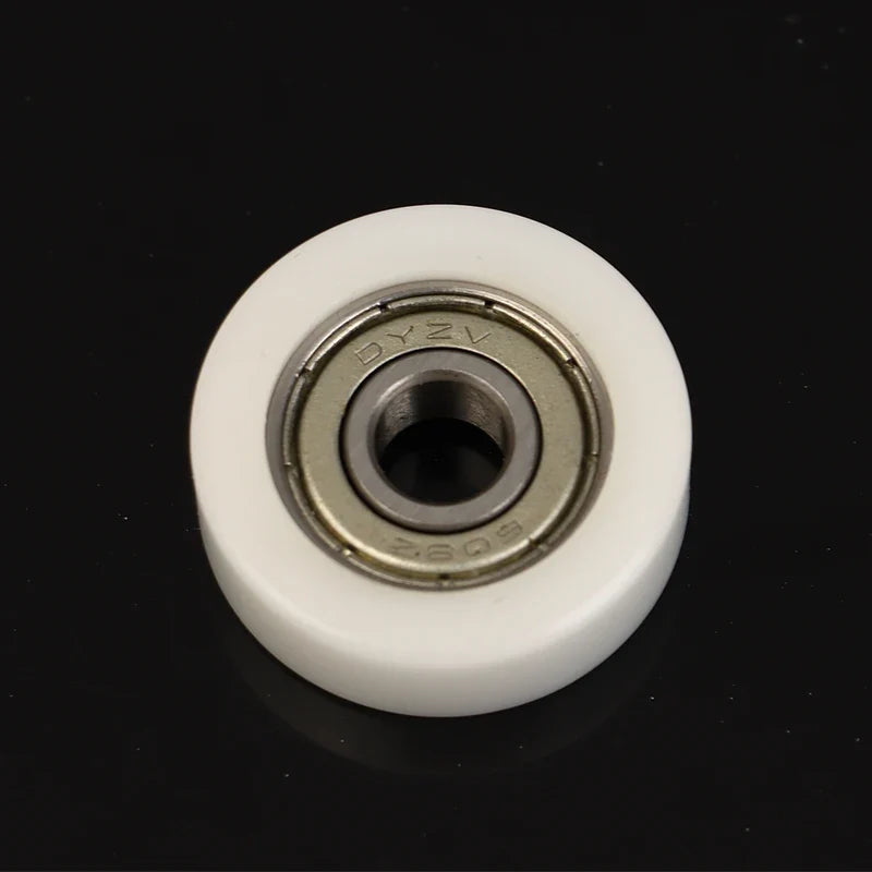 608 ZZ Nylon POM Roller Wheel 8x30x10mm Plastic Bearing Pulley Bearing Pulley Wheel Qme