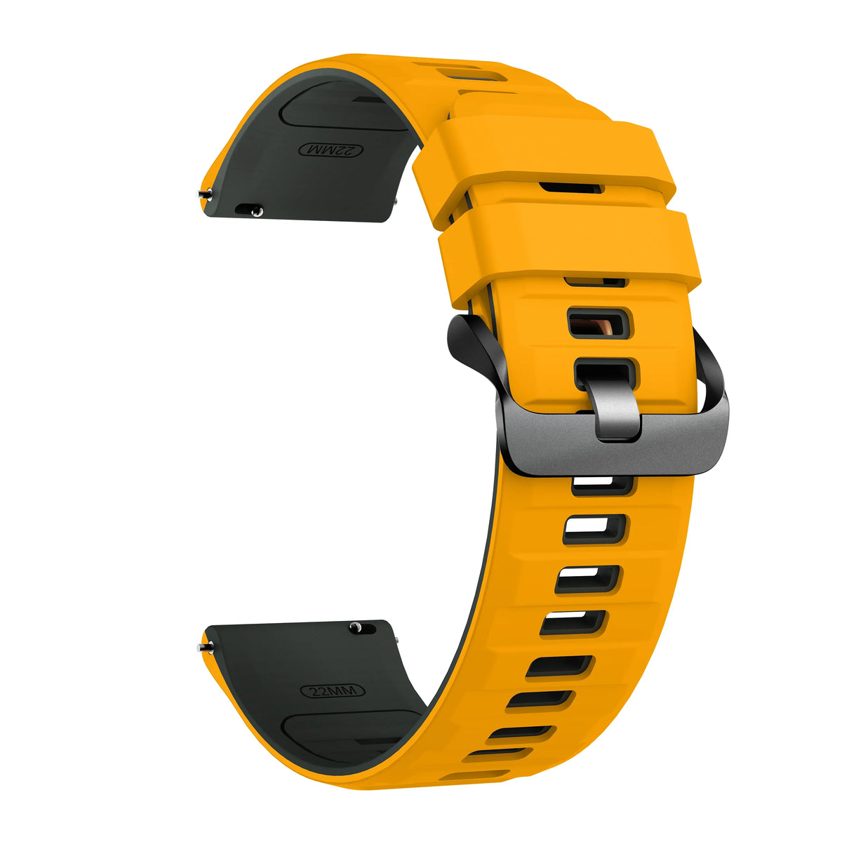 Silicone Sport Strap for OnePlus Watch 3/2/2R – 10 Colors Silicone Watch Strap Qme Yellow Gray 22mm Universal