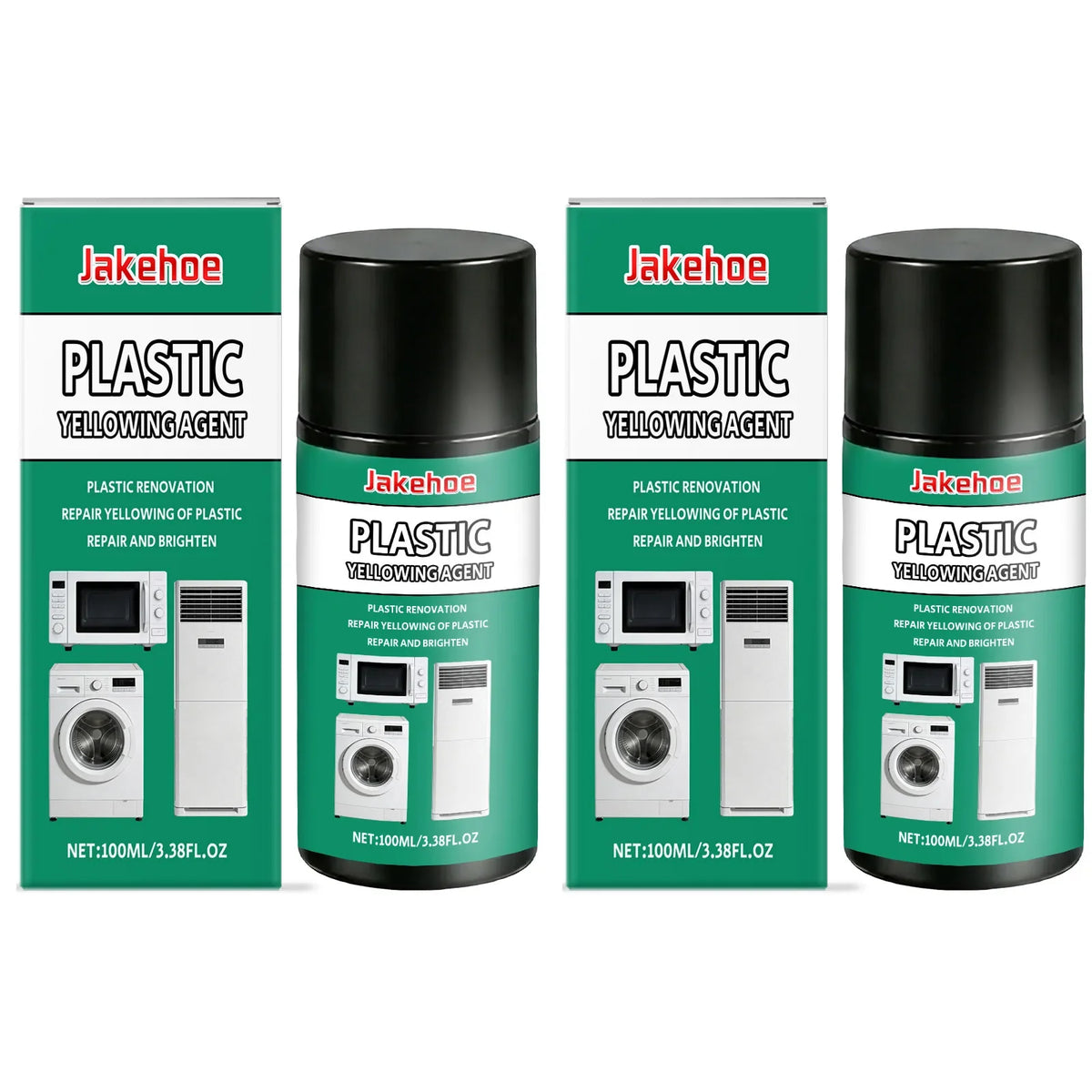 Plastic Parts Yellowing Cleaner – Restore & Brighten Car Trim Plastic Restoration Cleaner Qme 2 x 100ml Boxed