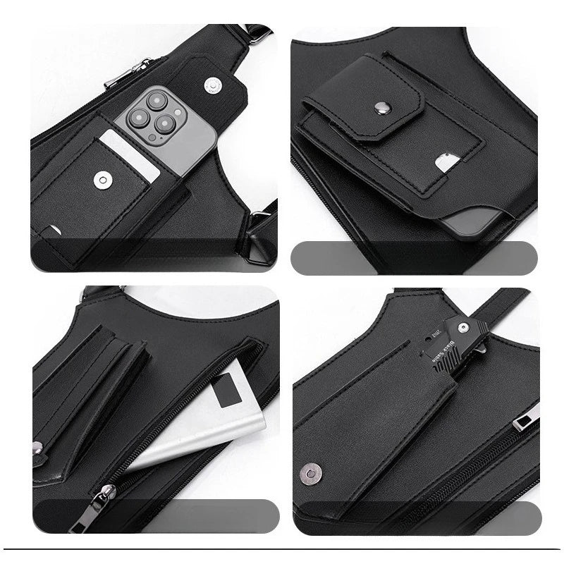 Men's Retro Underarm Satchel – Multi-functional Outdoor Bag Men's Shoulder Satchel Qme