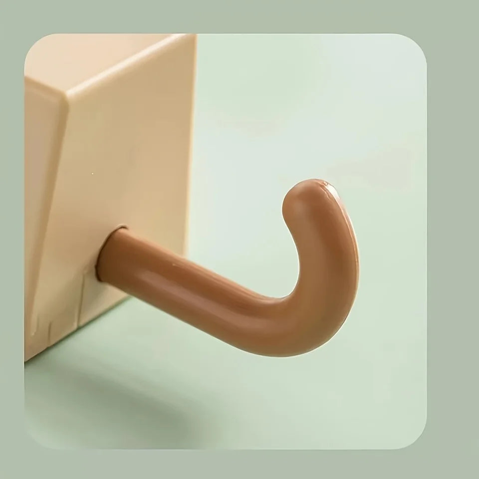 No-Drill Adhesive Hat Hook – Strong, Trace-Free Wall Mount Adhesive Wall Hook Qme