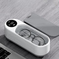 Wireless Ultrasonic Glasses & Jewelry Cleaner | High-Frequency Ultrasonic Cleaner Qme Grey