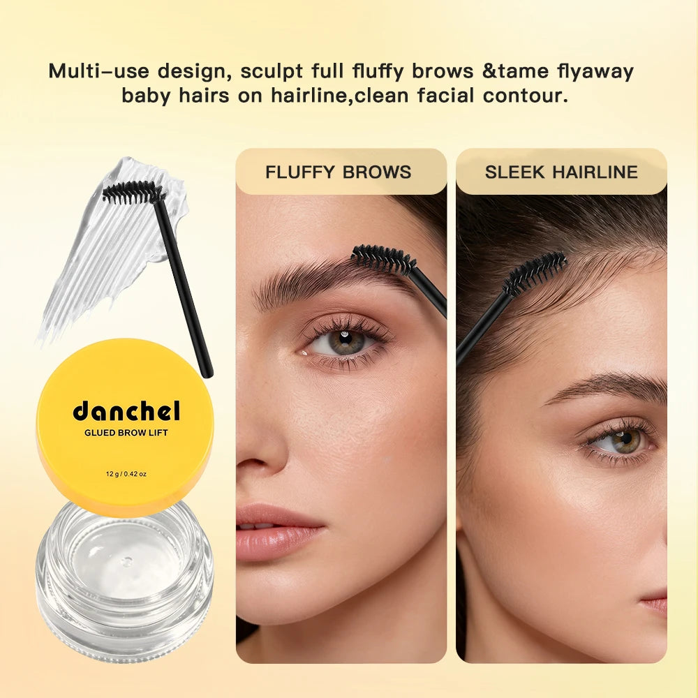 DANCHEL Brow Laminating Gel 24H Hold | Matte Eyebrow Styling Eyebrow Styling Gel Qst