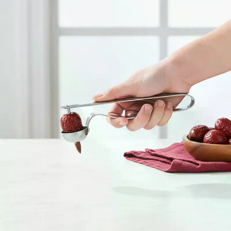 Stainless Steel Date Pitter Seed Corer – Jujube & Cherry Tool Fruit Pitter Tool Qme