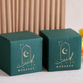 10 Elegant Mini Gift Boxes | Gold Crescent Star Design Mini Gift Boxes Qme Green-10 Pc S Other Other