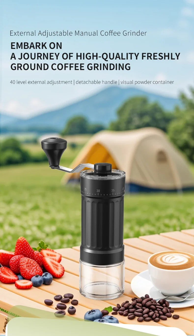 Lightweight Manual Hand Coffee Bean Grinder – No Electric Needed Manual Coffee Grinder Qme