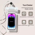 Waterproof Phone Pouch Bag – Swimming Armband & Lanyard Waterproof Phone Pouch Qme White