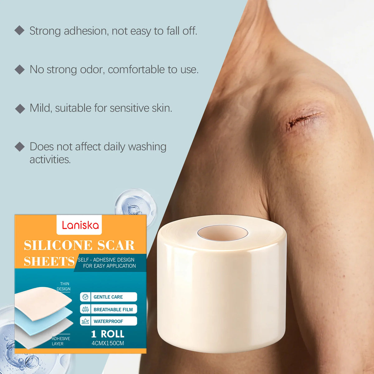 Silicone Skin Smoothing Patch – Breathable & Gentle Daily Use Silicone Skin Patch Qst