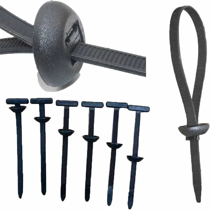 Universal Nylon Auto Fastener Cable Tie Buckle Replacement Clip Auto Fastener Clip Qme
