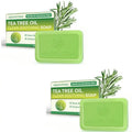 Tea Tree Oil Exfoliating Soap Bar | Deep Cleansing & Gentle Care Exfoliating Soap Bar Qme 2pcs
