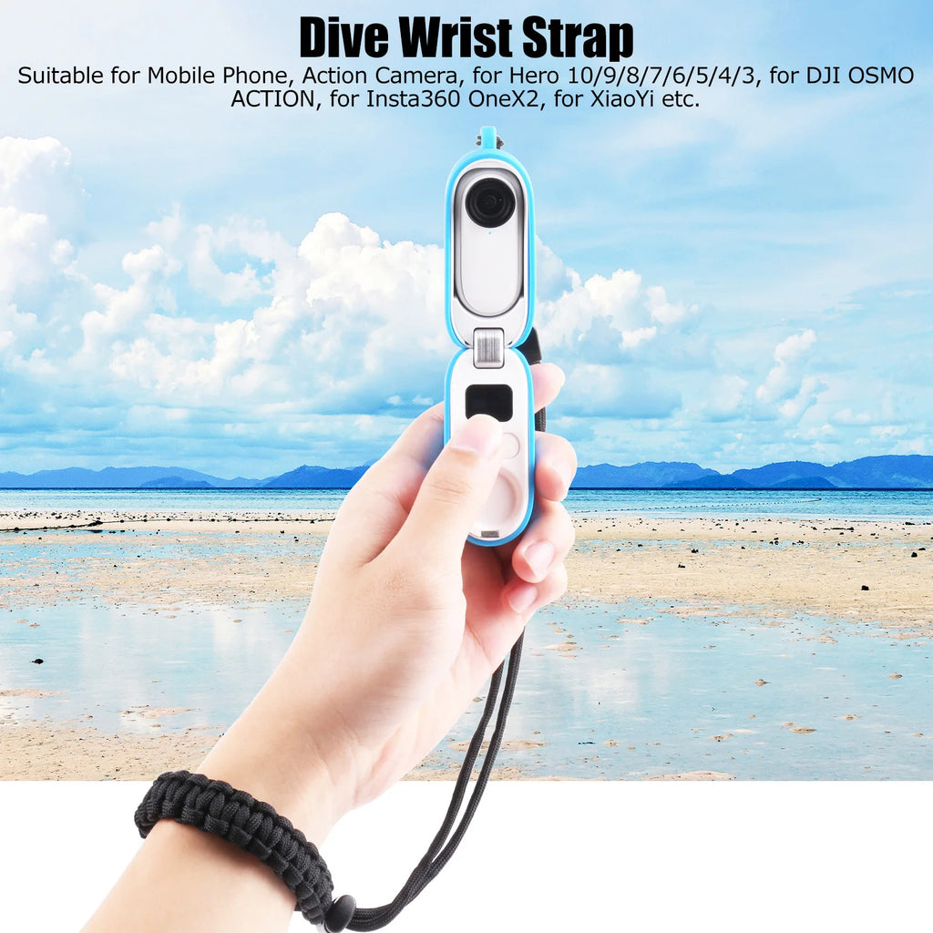 Diving Wrist Strap for Phone & Action Camera – Adjustable Camera Wrist Strap Qst