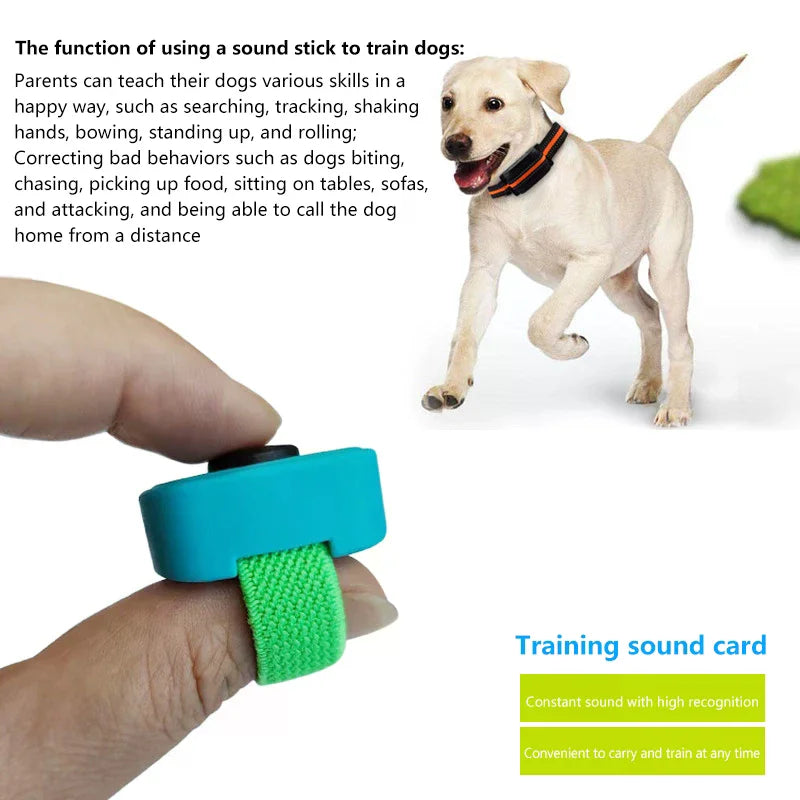 Thumb Clicker Trainer for Dogs & Cats – No Battery, 13 Colors Pet Clicker Trainer Qme