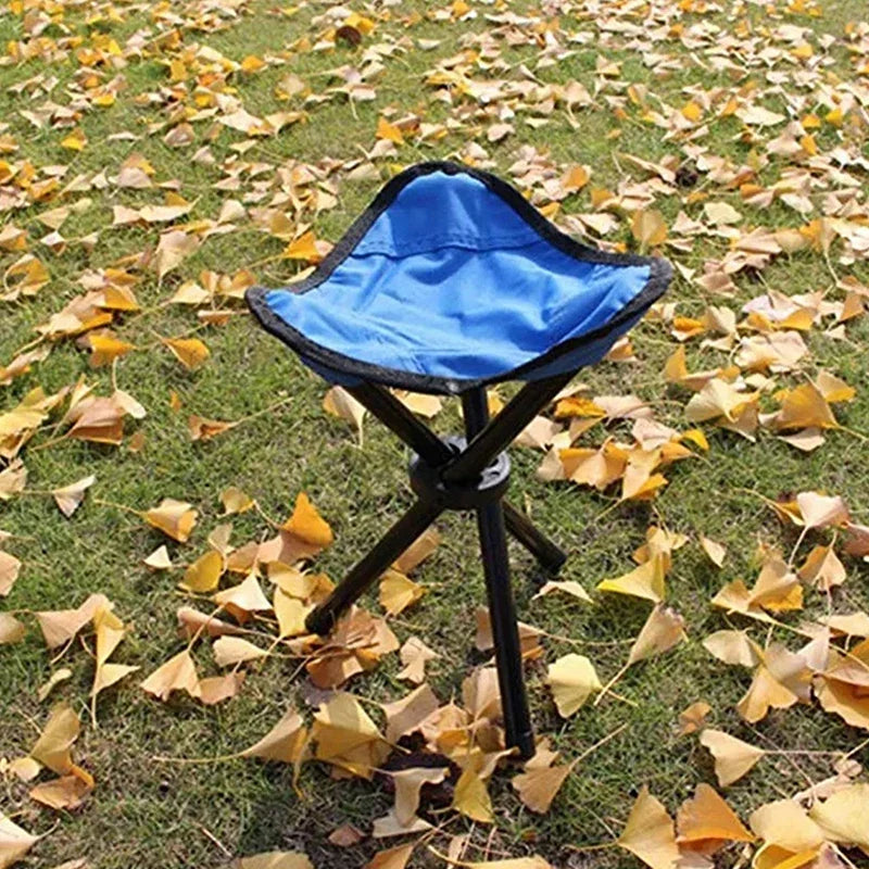 Portable Folding Triangle Stool – Camping, Beach & Fishing Folding Camping Stool Qme