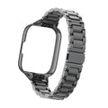 Stainless Steel Magnetic Loop Strap for Redmi Watch 3 Active Smartwatch Band Qme Black Redmi Watch 3 Active