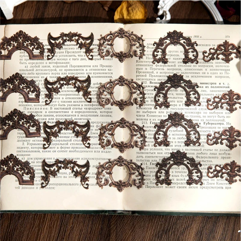 Hollow Out Border Stickers – Scrapbook & Journal Decor 20pc Decorative Stickers Qme