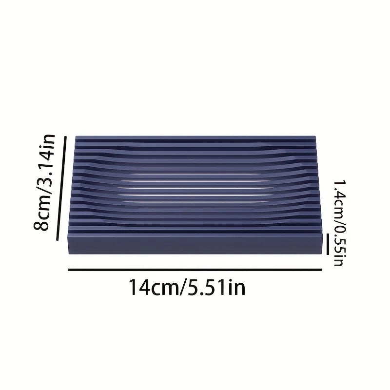 Soft Rubber Drain Soap Dish – No Drilling, No Holes Drain Soap Dish Qme
