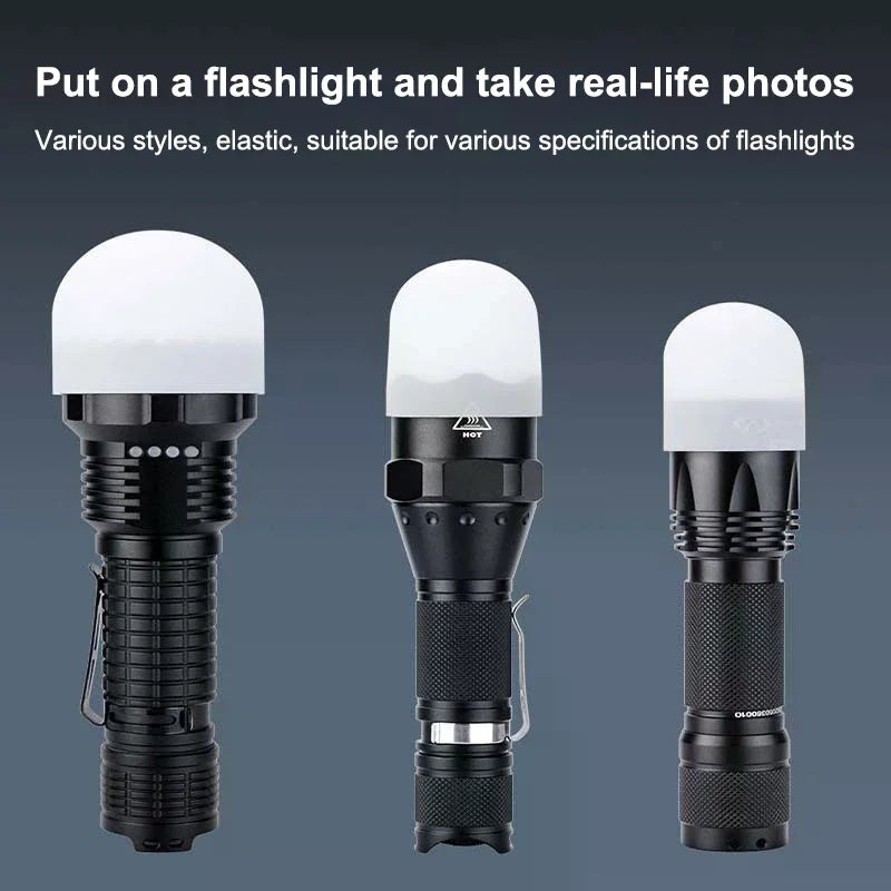 Silicone Elastic Flashlight Lampshade SP31 SP35 IF22A SP36 Flashlight Accessory Qme
