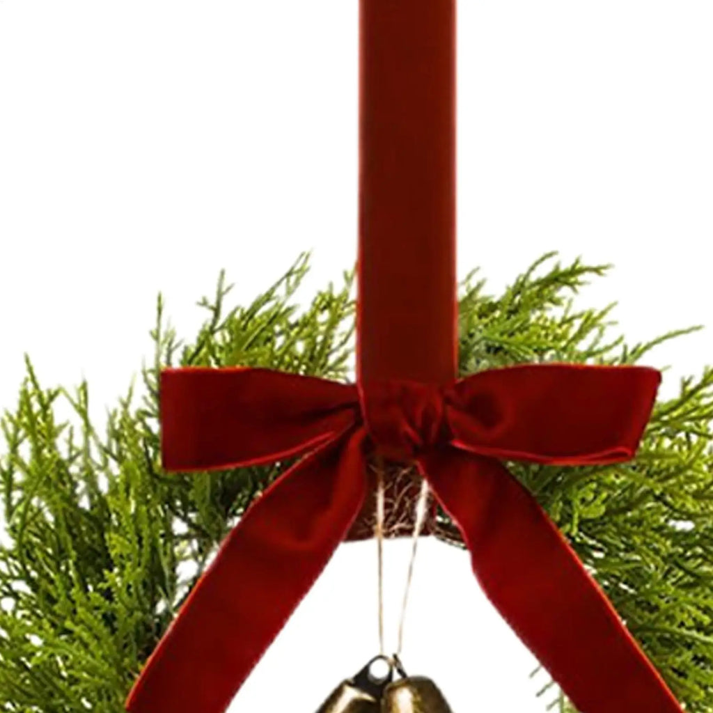 Rustic Farmhouse Christmas Wreaths Set of 4 | 15x12 Inch Christmas Wreath Set Qme