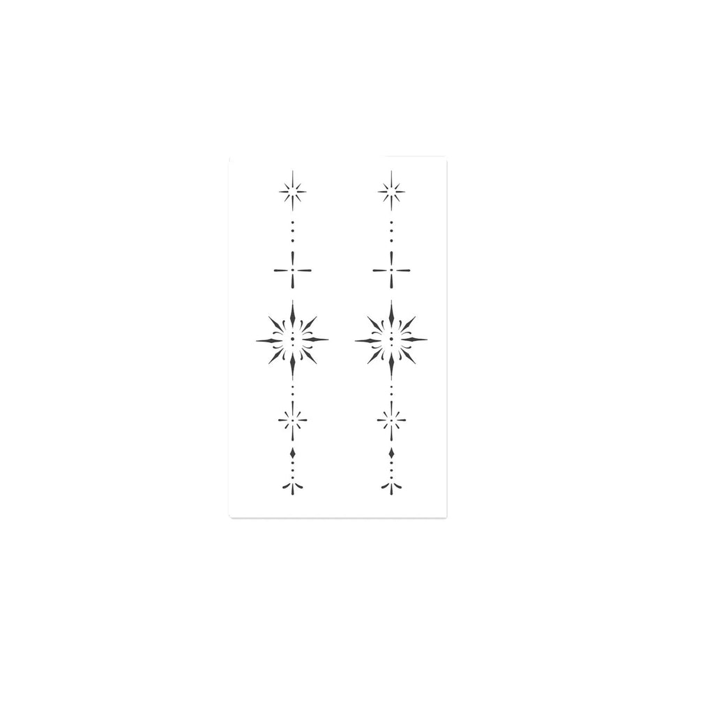 Minimalist Star & Moon Temporary Tattoo Stickers | Waterproof Temporary Tattoo Sticker Qme