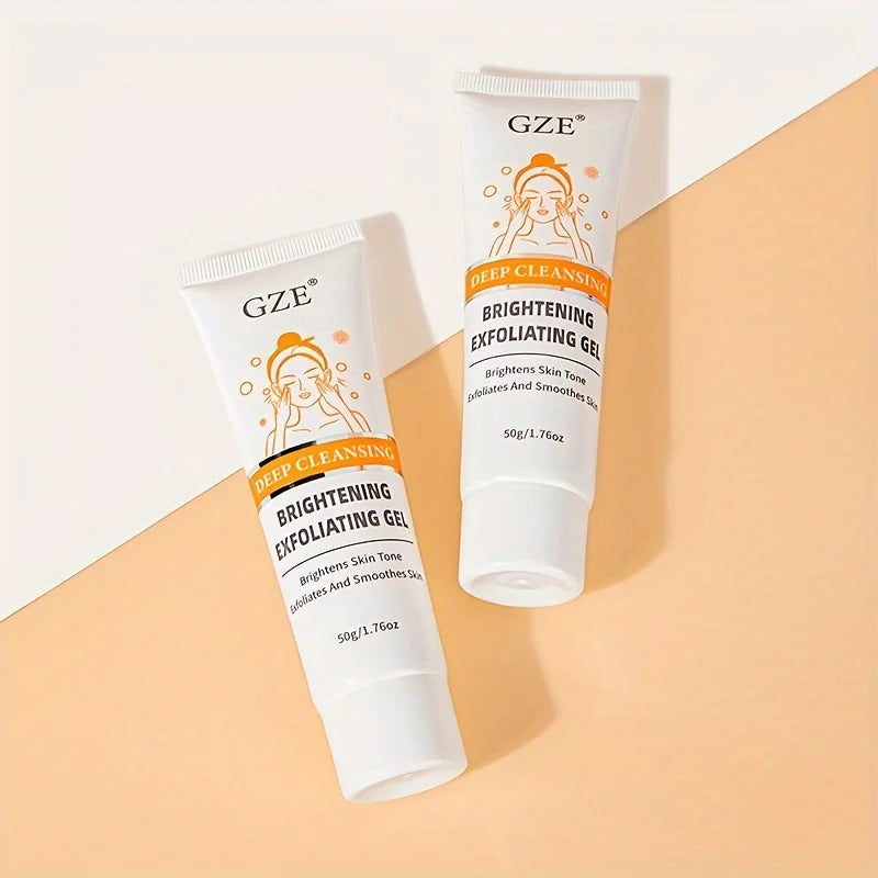 GZE Castor Oil Exfoliating Gel Scrub – Face & Body Cleanser Exfoliating Face Scrub Qme
