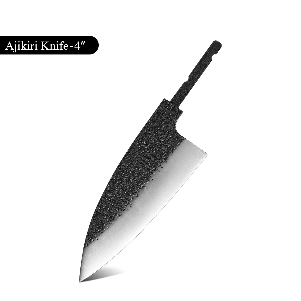 F.YOUNG Japanese Chef Knife Blank Blade VG10 DIY Full Tang Knife Blank Blade Qst 4 inch Ajikiri