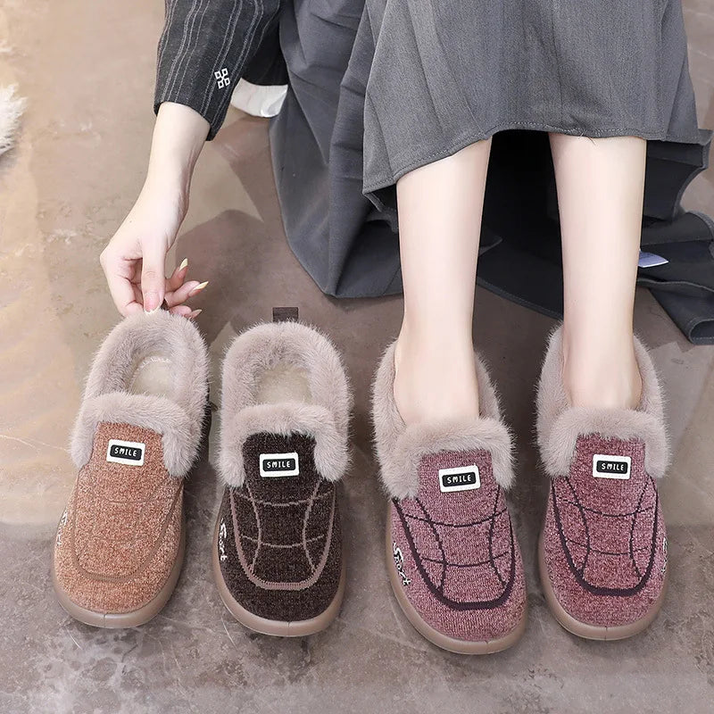 Women's Plush-Lined Waterproof Winter Short Boots – Non-Slip Women's Winter Boots Qst