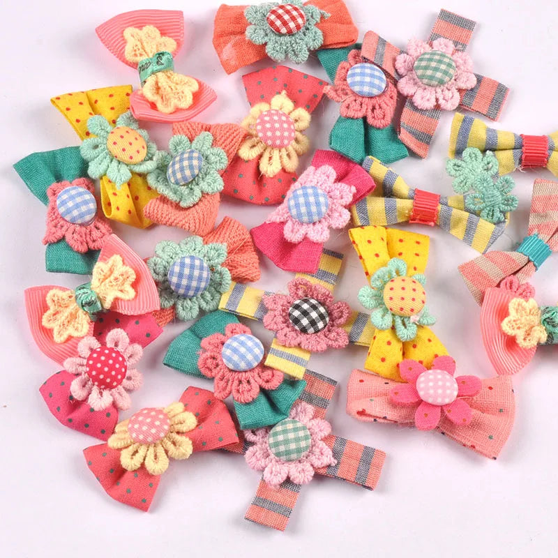25 Mixed Flower Bow Embellishments – DIY Sewing & Craft Accessories Craft Bow Embellishments Qme