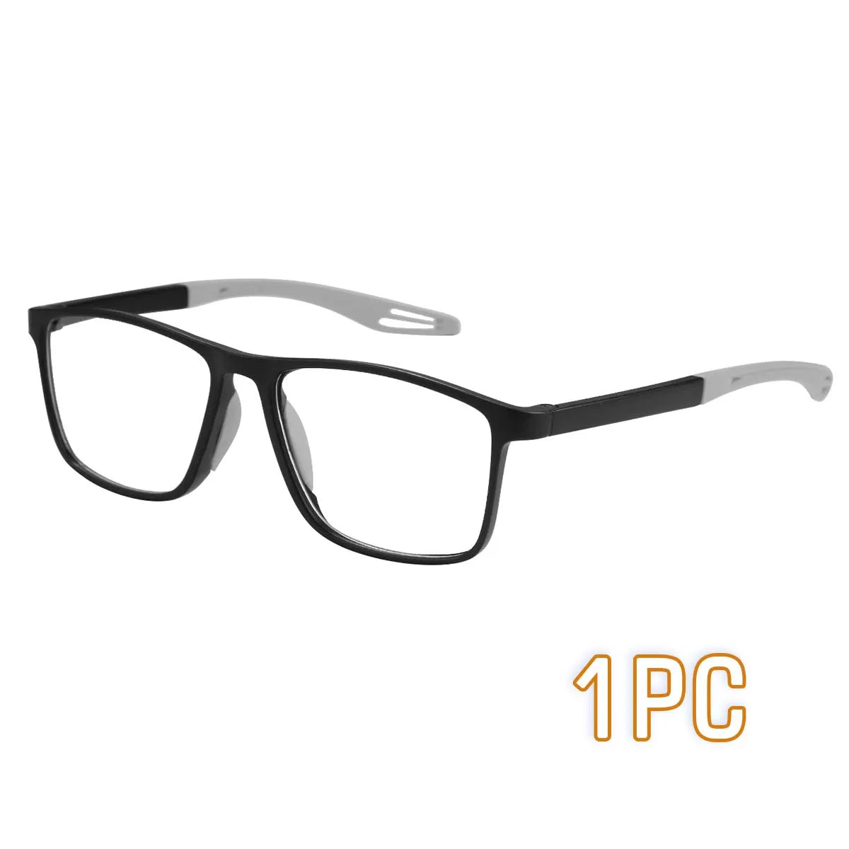 VOPHA TR90 Men's Reading Glasses Anti Blue Light +1.0–+3.0 Reading Glasses Qst Black +300