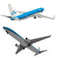 Boeing 737 Dutch Airlines 1:100 Scale 3D Paper Model DIY Kit 3D Paper Model Kit Qme One Size