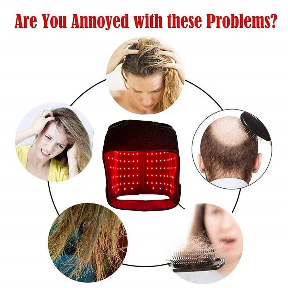 Jecaliz 660nm & 850nm Red Light Hair Growth Therapy Cap Hair Growth Therapy Cap Qst