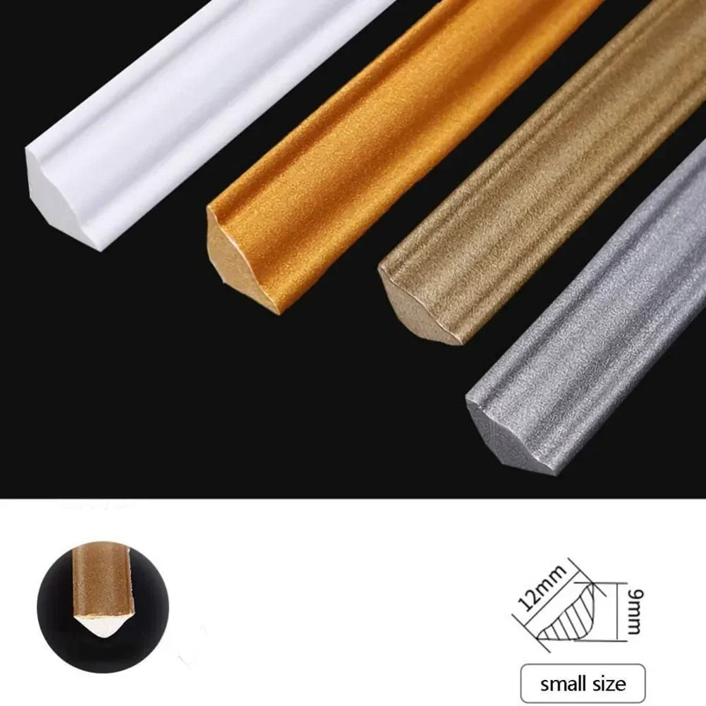 Self-Adhesive PVC Wall Trim Skirting Strip – 1M Tile Edge Wall Trim Strip Qme