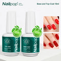 Nailpop Base Coat Gel UV LED Soak-Off | 15ml | 5 Colors Gel Base Coat Qme Base and Top Coat