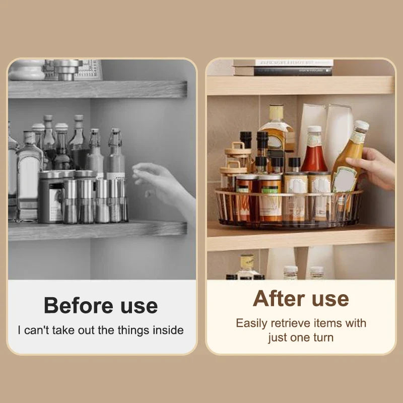 360° Rotating Organizer – Spice, Cosmetic & Perfume Rack Rotating Desktop Organizer Qme