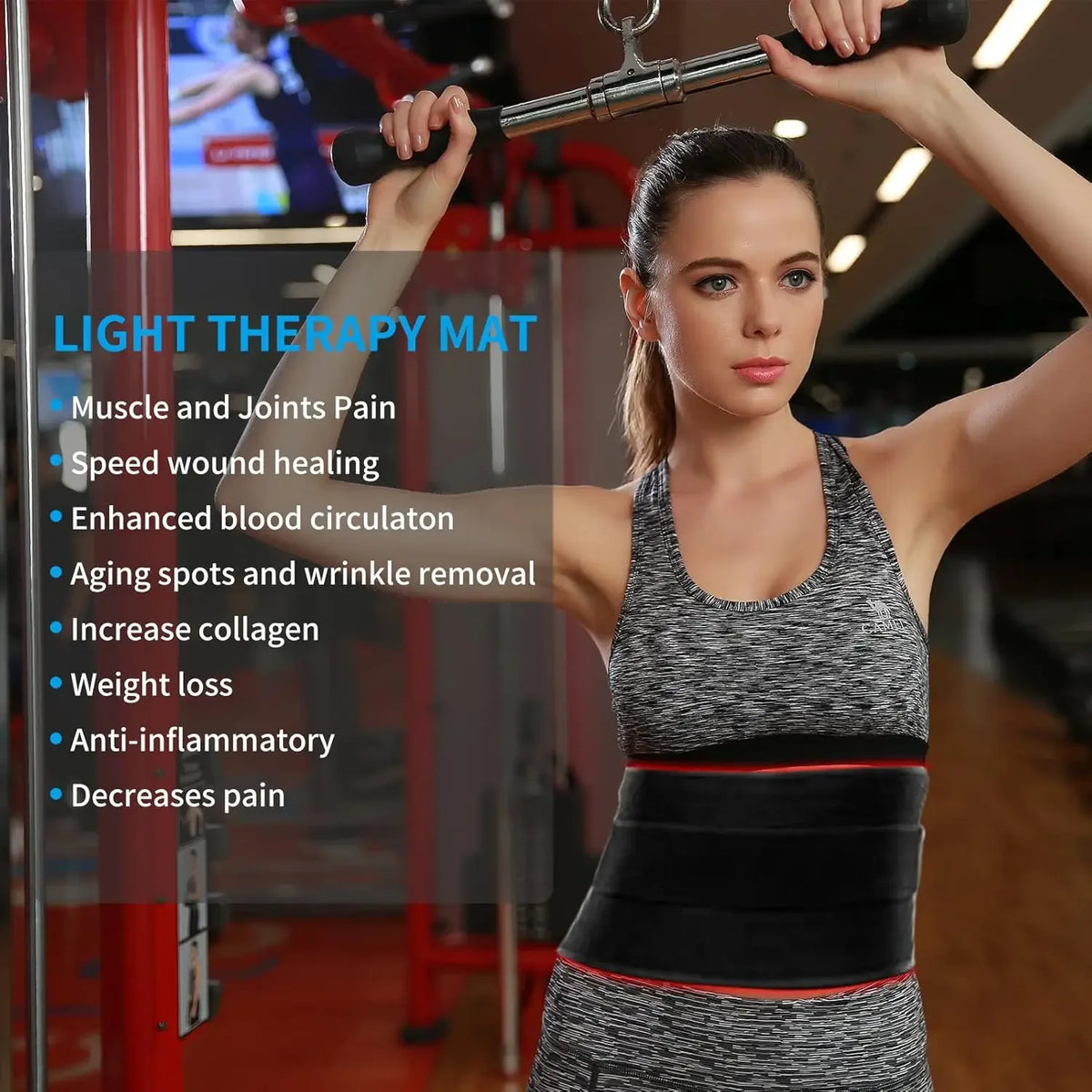 Red & Infrared Light Therapy Mat – 360 LEDs 660nm 850nm Light Therapy Mat Qst