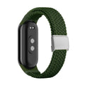 Braided Nylon Elastic Strap for Xiaomi Mi Band 8 – 15 Colors Fitness Tracker Strap Qme Green for Mi Band 8