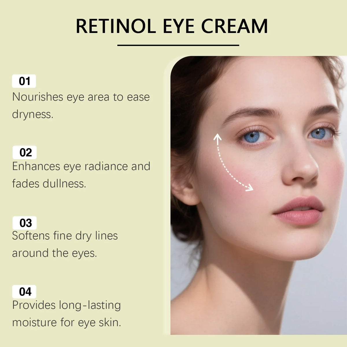 Retinol Eye Cream – Firming, Fine Lines & Pore Minimizing Retinol Eye Cream Qme