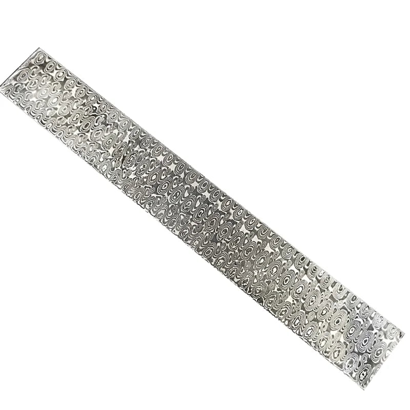 Damascus Steel Blade Billet 58HRC VG10 DIY Knife Making Blank Knife Making Billet Qst 16x3x0.3CM (Rose