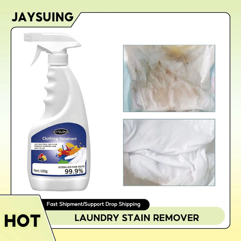 Clothes Stain Remover Spray – Oil, Yellow & Multi-Stain Laundry Stain Remover Qme