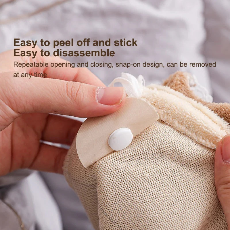 Anti-Slip Quilt & Bedsheet Gripper Clips – 10 Pair Duvet Set Bedding Clips Qme Default Title